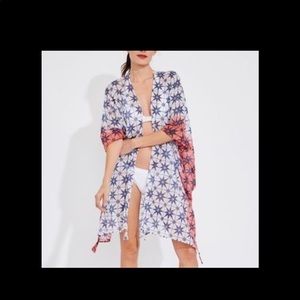 Roberta Roller Rabbit, slate beach shrug size 0/S